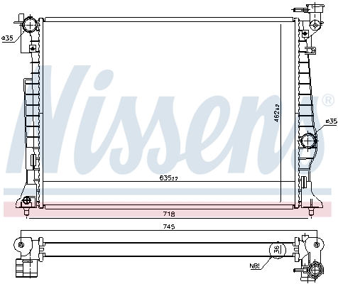 Nissens Radiateur 606953