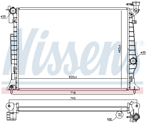 Nissens Radiateur 606954