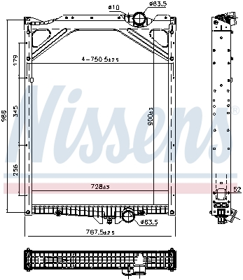 Radiateur Nissens 606978