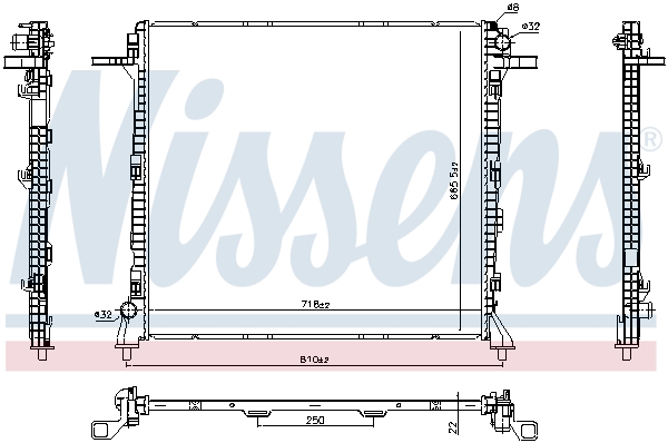 Radiateur Nissens 606982