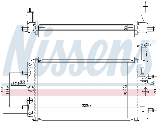 Radiateur Nissens 606987