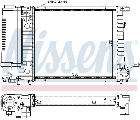 Nissens Radiateur 60729A