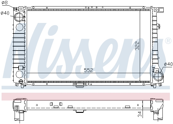 Nissens Radiateur 60744A