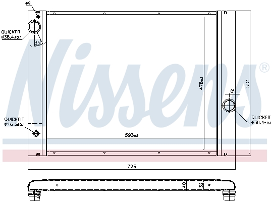 Radiateur Nissens 60761