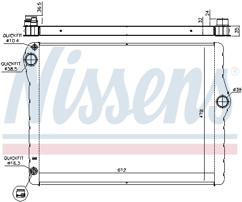 Nissens Radiateur 60776