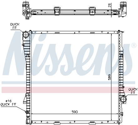Nissens Radiateur 60788A