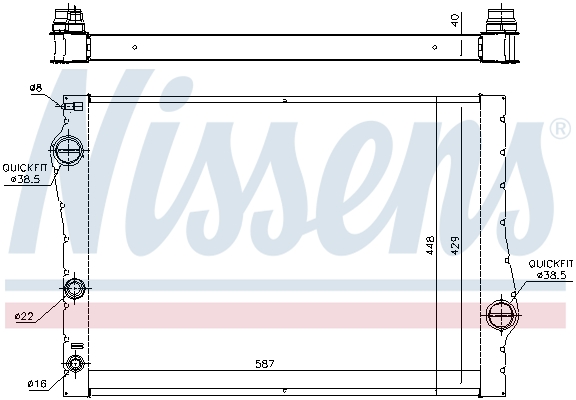 Nissens Radiateur 60823