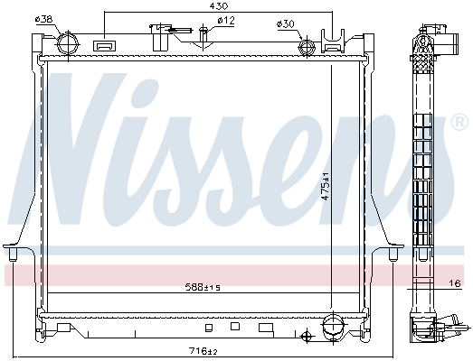 Nissens Radiateur 60855