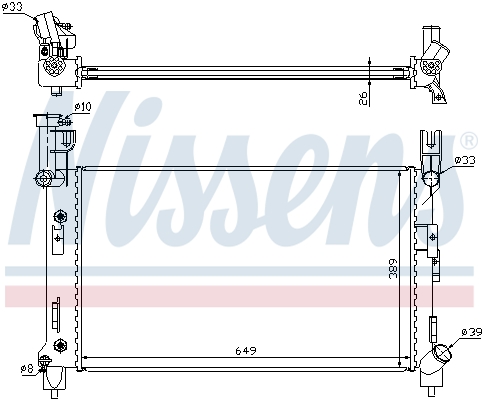 Radiateur Nissens 60995A