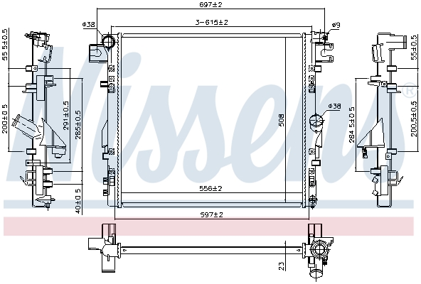 Radiateur Nissens 61037