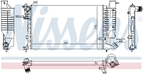 Nissens Radiateur 61252A