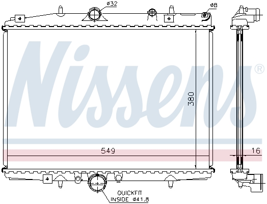 Nissens Radiateur 61291A