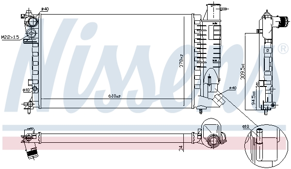 Nissens Radiateur 61312A