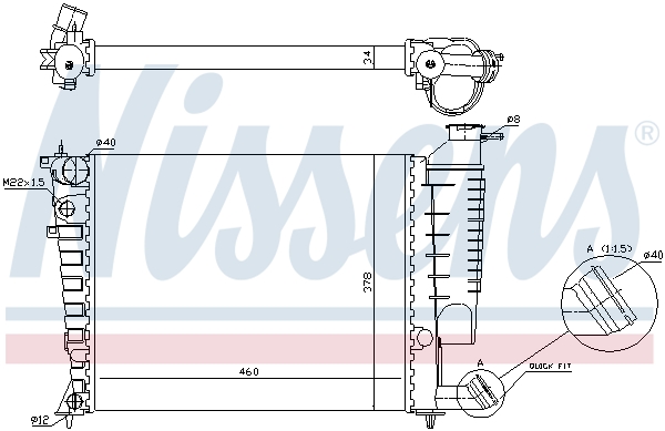 Nissens Radiateur 61335A