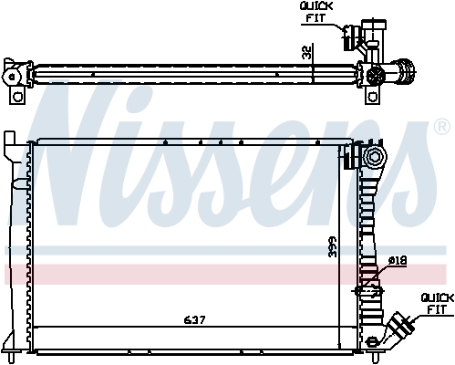 Nissens Radiateur 61349A
