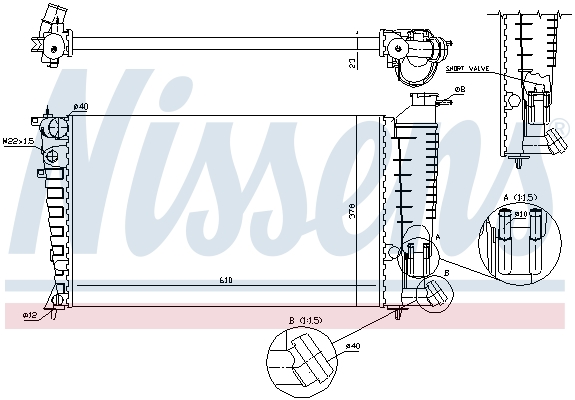 Nissens Radiateur 61382A