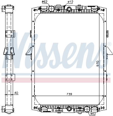 Radiateur Nissens 61419A