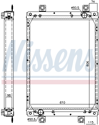 Radiateur Nissens 61439A