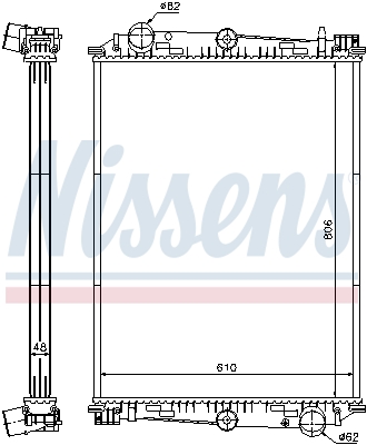 Radiateur Nissens 614400