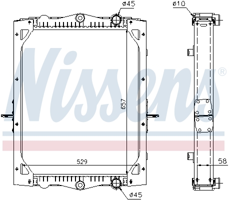 Radiateur Nissens 61443A