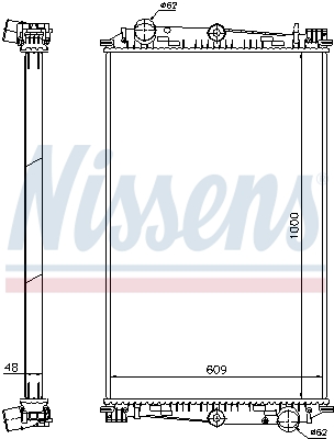 Radiateur Nissens 614460