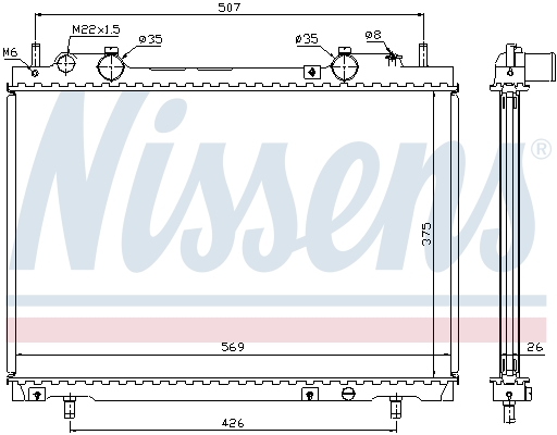 Nissens Radiateur 61672A