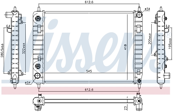 Nissens Radiateur 616907
