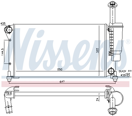 Nissens Radiateur 617852