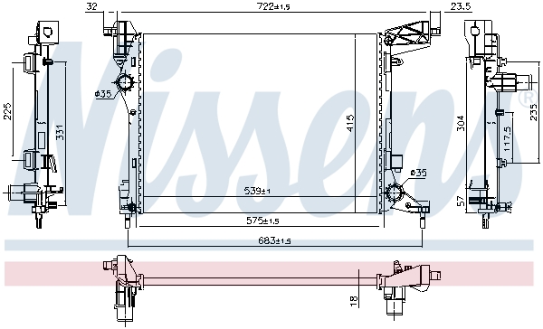 Nissens Radiateur 617876