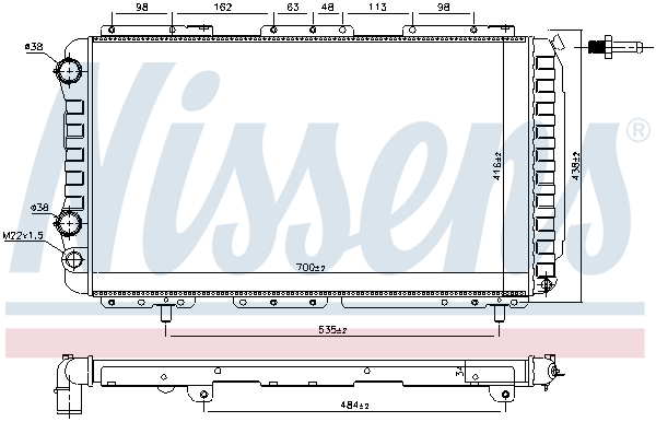 Nissens Radiateur 61862