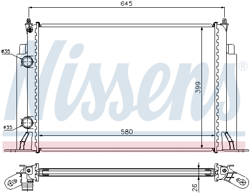 Nissens Radiateur 61885A