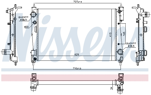 Nissens Radiateur 61915