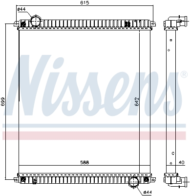 Radiateur Nissens 61967