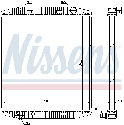 Radiateur Nissens 619730