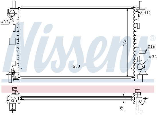 Nissens Radiateur 62052