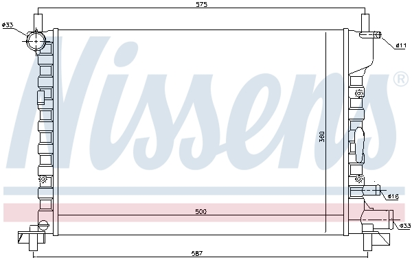 Nissens Radiateur 62053