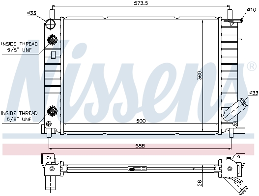 Nissens Radiateur 62054