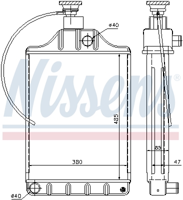 Radiateur Nissens 62254