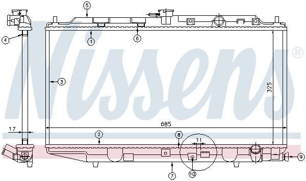 Nissens Radiateur 62256