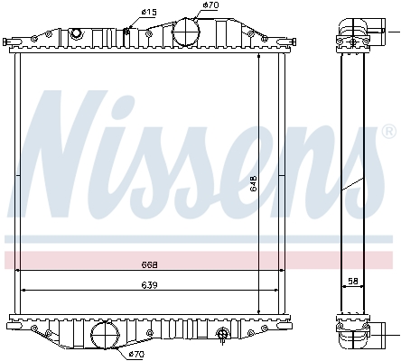 Radiateur Nissens 625502