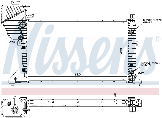 Nissens Radiateur 62597A