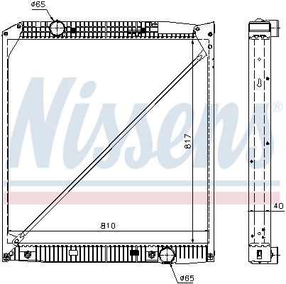 Radiateur Nissens 62652A