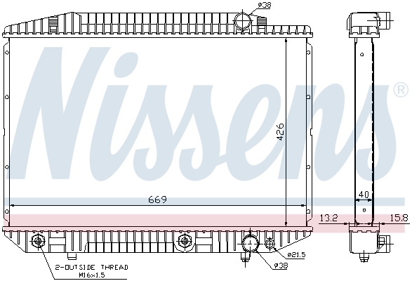 Nissens Radiateur 62727A