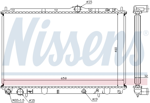 Nissens Radiateur 62858A