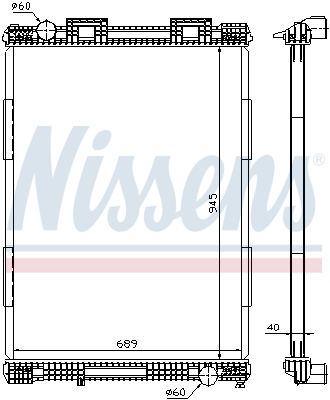 Radiateur Nissens 628700