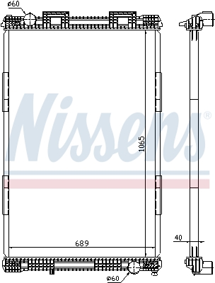 Radiateur Nissens 628720