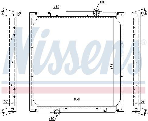 Radiateur Nissens 628762