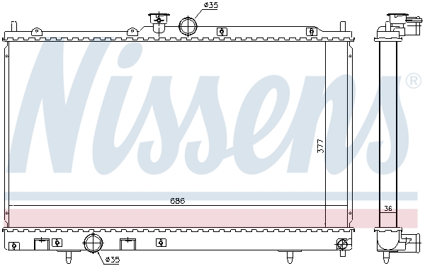 Nissens Radiateur 628956