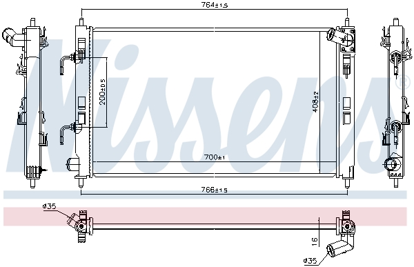 Nissens Radiateur 628979