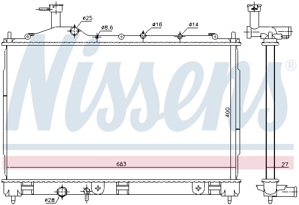 Nissens Radiateur 628987